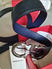 Ferragamo belt silver for sale  Kew Gardens