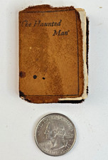 Antique Mini Book 1904 Charles Dickens's THE HAUNTED MAN Leather Cover 2" 410 pg comprar usado  Enviando para Brazil