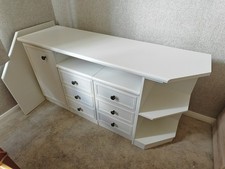 White desk bedside for sale  BOREHAMWOOD