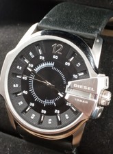 BOM com Vídeo na Caixa Original Diesel Masculino Master Chief 45mm Relógio/Banda de Couro, usado comprar usado  Enviando para Brazil