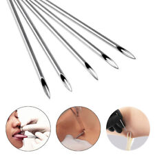 Agulhas para piercing de corpo estéril oco 12 14 16 18 20g orelha, umbigo, nariz, usado comprar usado  Enviando para Brazil