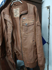 Braune kunstlederljacke gr gebraucht kaufen  Krün