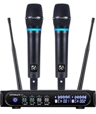Sistema de microfone sem fio recarregável S9 UHF microfone de karaokê microfone sem fio., usado comprar usado  Enviando para Brazil
