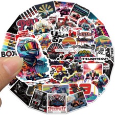 50pcs racing stickers for sale  ILKESTON