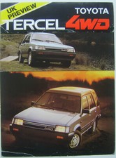 Toyota tercel 4wd for sale  BATLEY