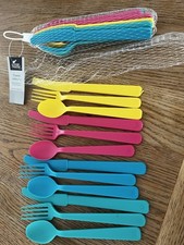 Coloured plastic cutlery for sale  SWINDON