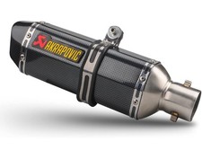 Silenciador de escape de motocicleta de entrada 1,5 a 2 pol. estilo fibra de carbono comprar usado  Enviando para Brazil
