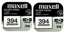 2 x Maxell 394 Pila Batteria Orologio Mercury Free Silver Oxide SR936SW 1.55V na sprzedaż  Wysyłka do Poland