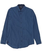Camisa masculina flanela Tommy Hilfiger New York Fit azul marinho média CU02, usado comprar usado  Enviando para Brazil