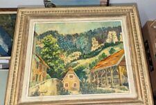 Tableau huile panneau d'occasion  Bardos