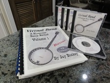 Virtual Band Banjo 4 Books and 5 CDS Bluegrass Banjo Method comprar usado  Enviando para Brazil