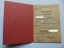 Ddr fdgb mitgliedsbuch gebraucht kaufen  Berlin