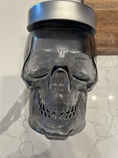 Halloween glass skull for sale  East Bridgewater