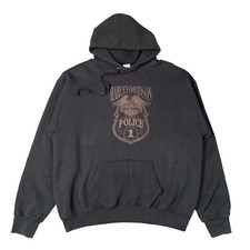 Moletom com capuz vintage Harley Davidson anos 90 polícia motocicleta escudo camisa comprar usado  Enviando para Brazil