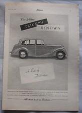 1950 triumph renown for sale  DARWEN