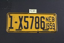 1959 - Placa de licença de motocicleta NEBRASKA - 1 X5786 (MC 52 comprar usado  Enviando para Brazil