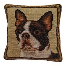 Needlepoint pillow boston for sale  Denton
