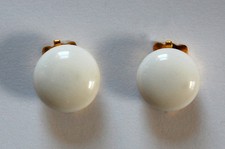 Jóias Vintage Vidro Leitoso Fecho 1 Strand Vidro Branco 2 fechos de joias comprar usado  Enviando para Brazil