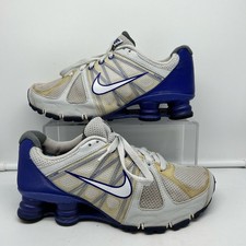 Tênis Nike Feminino 7.5 Shox Agent Running Flywire 438683-014 Branco Azul  comprar usado  Enviando para Brazil