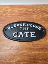 Cast iron sign for sale  Chatsworth