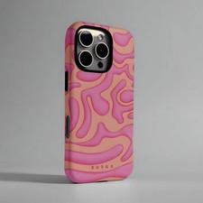 Capa telefone picolé rosa iPhone 16 15 14 13 12 11 Pro Max Plus+ design burga, usado comprar usado  Enviando para Brazil