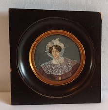 Ancien portrait miniature d'occasion  Castelnau-le-Lez