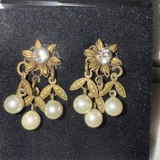 Pearl drop earrings for sale  LONDON