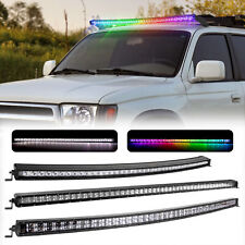 Barra de luz LED RGB perseguindo flash de música para caminhão SUV ATV Jeep offroad neblina de condução comprar usado  Enviando para Brazil