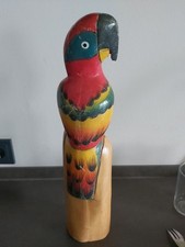 Holzfigur papagei gebraucht kaufen  Schwerin