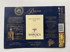 Garrafa de vinho tinto grande rótulo Portugal Alentejo Margaça família pias Igreja #284 comprar usado  Enviando para Brazil