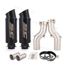 51MM para Suzuki Hayabusa GSX1300R 2021-2025 preto silenciador pontas tubo de escape médio comprar usado  Enviando para Brazil