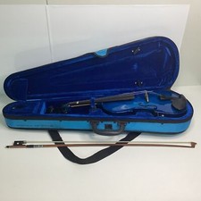 Violino elétrico azul Ashton com estojo de transporte não testado, para peças (HT) W#622 comprar usado  Enviando para Brazil