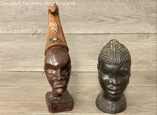 female carved wood heads for sale  Gorham