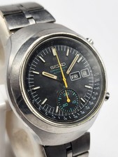 Usado, Seiko Helmet relógio cronógrafo 6139-7100 movimento automático mostrador preto comprar usado Usado, Seiko Helmet relógio cronógrafo 6139-7100 movimento automático mostrador preto comprar usado  Enviando para Brazil