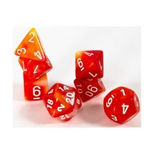 Conjunto de dados poli Chessex Phantom laranja com branco (7) quase perfeito comprar usado  Enviando para Brazil
