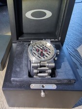 Oakley Hollow Point raro mostrador preto pulseira de titânio relógio comprar usado  Enviando para Brazil