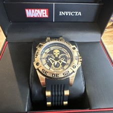 Invicta Marvel Golden Punisher Lady relógio feminino quartzo 43,5 mm 27034 LE #78/4000 comprar usado  Enviando para Brazil