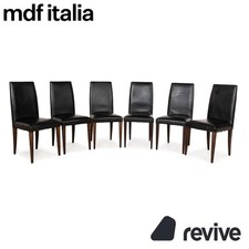 6er Stuhl-Garnitur MDF Italia Leder Stuhl Schwarz Esszimmerstühle comprar usado  Enviando para Brazil