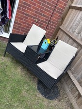 Garden rattan loveseat for sale  UK