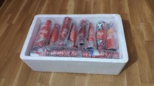 *S* MARAVILHOSA CAIXA 5 - 24 GARRAFAS DE ALUMÍNIO COCA-COLA DIFERENTES PAÍSES comprar usado  Enviando para Brazil