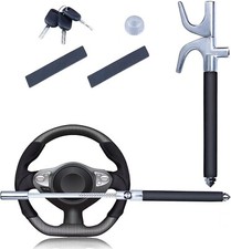 Trava de volante antirroubo, travas de roda retráteis, ajustável universal... comprar usado  Enviando para Brazil