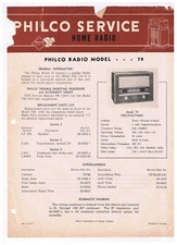 Rádio antigo Philco Home Radio Service modelo 79 comprar usado  Enviando para Brazil