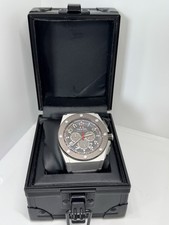 Relógio masculino TW Steel CEO cinza cronógrafo aço 10ATM 47mm couro CE4002 na caixa, usado comprar usado  Enviando para Brazil