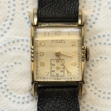 Używany, Vintage COPLEY A & M Babin 17j Męski zegarek na rękę Szwajcarski Art Deco działa nie serwisowy na sprzedaż  PL