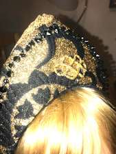 Tudor headdress black for sale  SURBITON