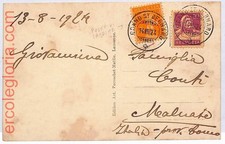 Ad2980 storia postale usato  Milano