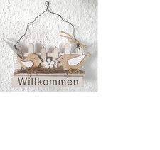 Schild türschild willkommen gebraucht kaufen  Mittweida