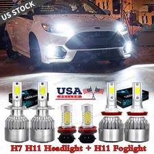 Farol de LED Hi-Lo + kit de atualização de lâmpadas de neblina para Ford Fusion 2006-2016 6000K comprar usado  Enviando para Brazil