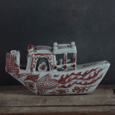 Estátua de barco fênix animal vermelho porcelana chinesa sob esmalte coleção 5,7" comprar usado  Enviando para Brazil