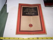 Usado, Catálogo de Vendas MOLINE PLOW COMPANY UNI TILLER FORDSON Tractor Hit Miss Engine comprar usado  Enviando para Brazil
